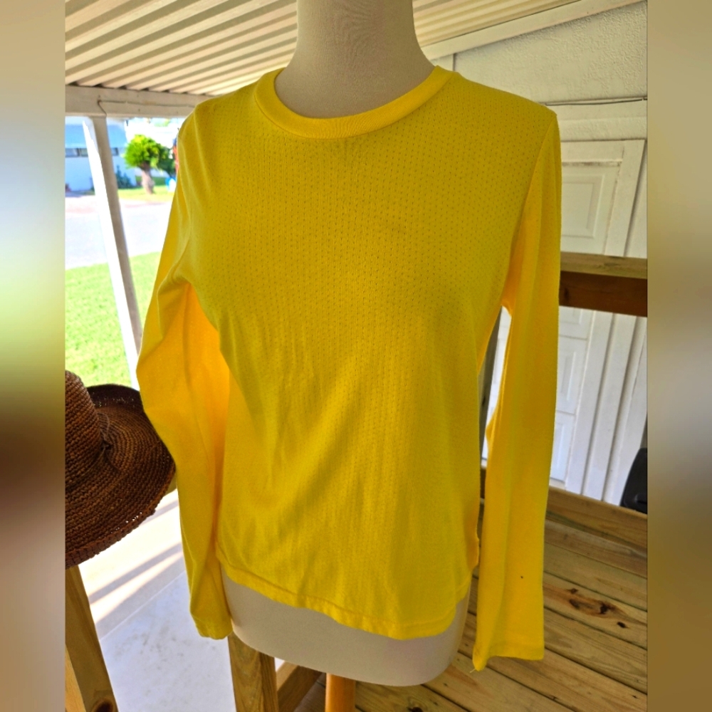 Massimo: Yellow Long Sleeve Women's Top. 25